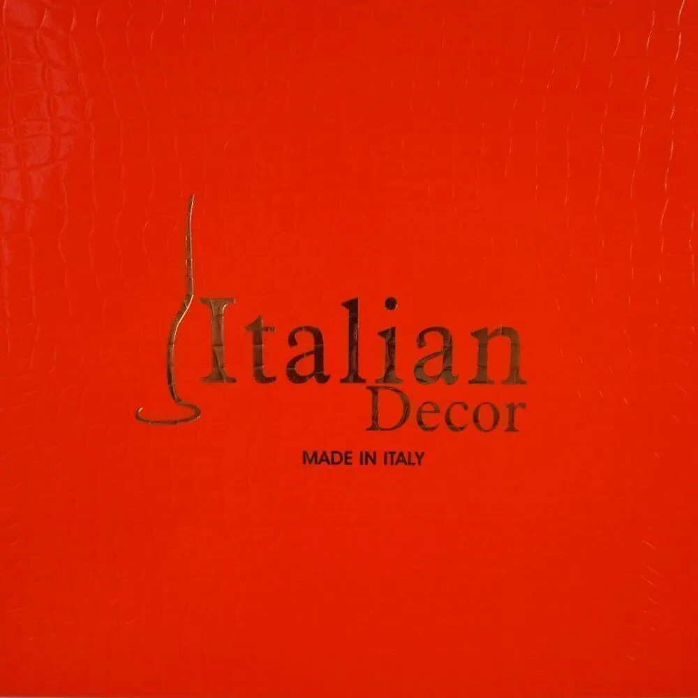 Vintage Italian Decor Empty Wine Glass Box